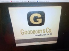 Vintage " GOODBODY & CO." Est,1891 Unused Matchbook Made in USA