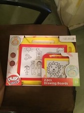 PLAY CREATE  2 PCS DRAWING BOARDS ONE LARGE ONE SMALL  BIRTHDAY CHRISTMAS