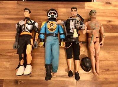 Lot Action Man -Hasbro- Motard/ Nitro Octane/Vertical Mission/Jungle Dart -1997 - Photo 1/4