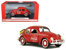 1966 Volkswagen Beetle  Rear Luggage Rack Red with Two Bottle Cases Coke carz