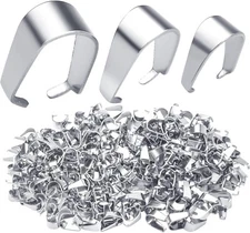 300Pcs Pinch Clip Clasp Bail Pendant Connector Snap Clips for DIY Jewelry Making
