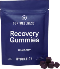 Electrolyte Recovery Gummies  Blueberry Flavor Hydration Gummies with Vitablue 