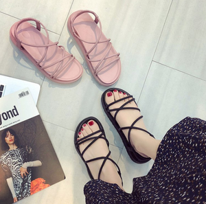 Women S Platform Sandals Cross Straps Sandals Wedges Comfortable