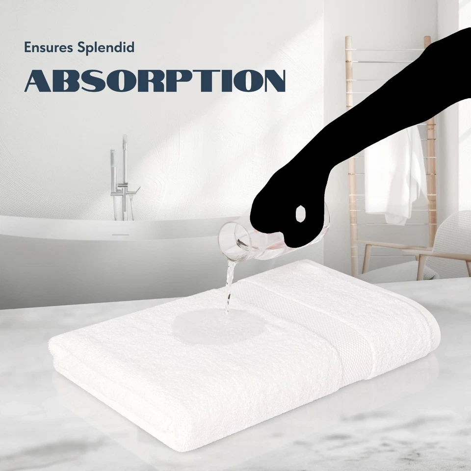 Toallas Sábanas de Baño de Lujo Toallas Extra Grandes 35x70 Pulgadas Paquete de 2, Altamente Absorbentes Foto 2 de 4