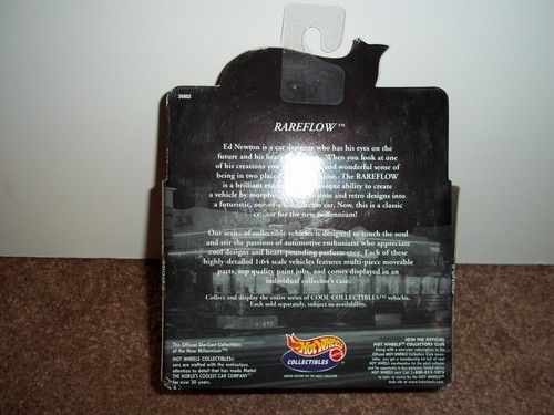 1998 HOT WHEELS COLLECTIBLES--RAREFLOW (NEW) - Picture 3 of 4