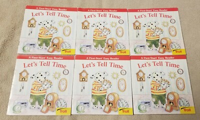 Let's Tell Time Lot of 6 First Start Easy Reader Books Guided Reading Class Set