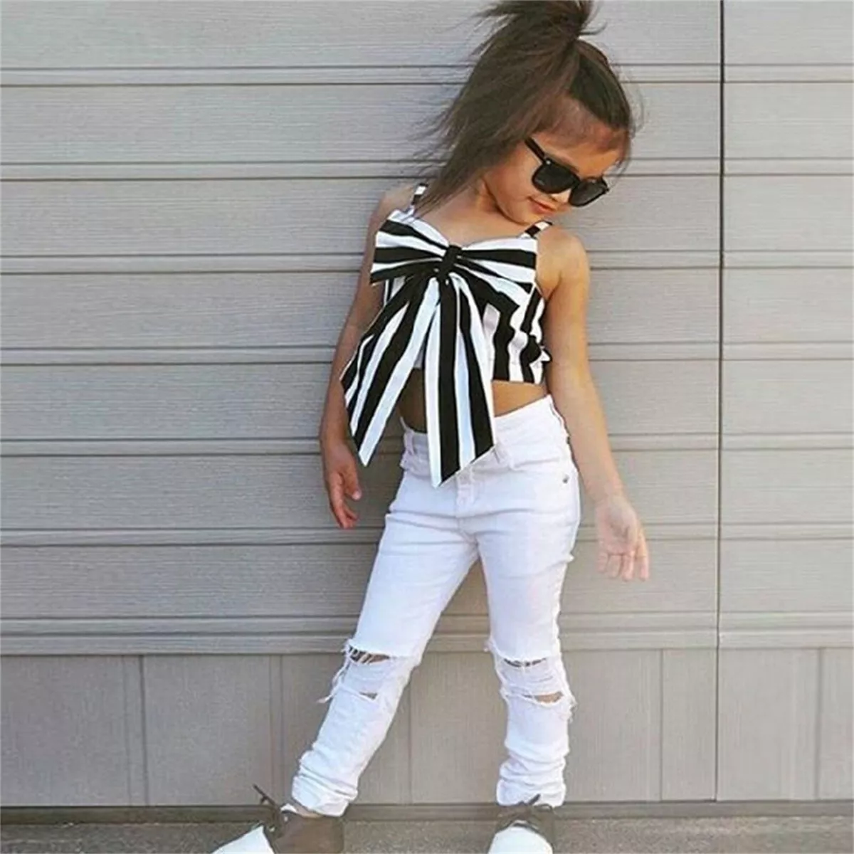 Louis Vuitton Mixed Stripes Crop Top