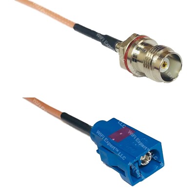 RG316 TNC Female Small Bulk to Fakra C Female RF Cable Rapid-SHIP LOT