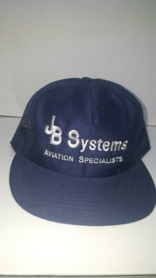 Vintage JB Systems Aviation Specialist Made In America Snapback Truckers Cap/Hat