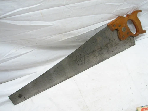Vintage Disston 26" D-8 pt Hand Panel Saw Wood Tool Carpenter's Woodworking D8 D
