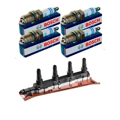 NTY SET Zündspule + 4x BOSCH Zündkerze für Saab 9-3 Cabriolet YS3D 2.0 Turbo