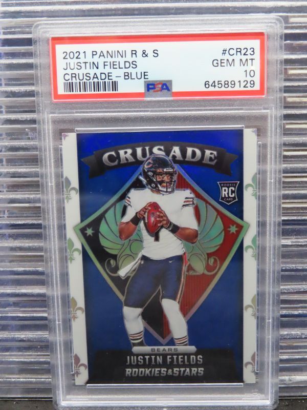 Justin Fields Panini Rookies & Stars Crusade #CR23 Blue