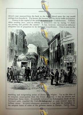 Schweizer Fleiß, Genf, Schweiz, Buchillustration (Druck), um 1890