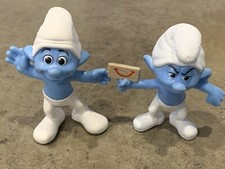 Smurfs Figurine Toy 2011 CRAZY GROUCHY Action Figure McDonalds Happy Meal 3  