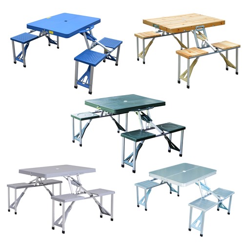 Portable Folding Camping Picnic Table Party Outdoor Garden Chair Stools