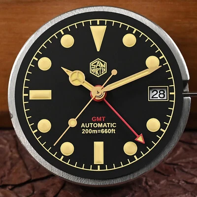 SAN MARTIN SN0005-G-B1 GMT Automatic Stainless Steel 40mm 20ATM