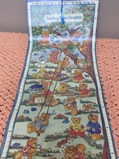 Vintage 1985 LUCY & ME, LUCY RIGG Teddy Bear Childs Growth Chart Wall Hanging
