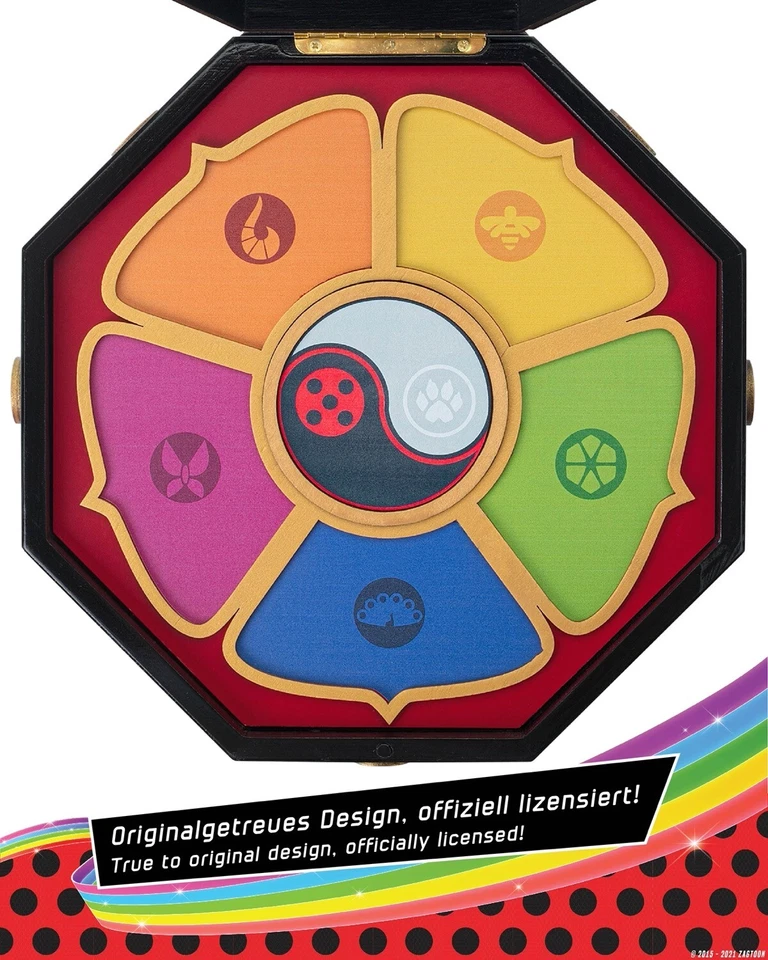 Miraculous Ladybug Schatulle aus Holz, Master Fu Miracle Box 26cm original - Bild 2 von 4