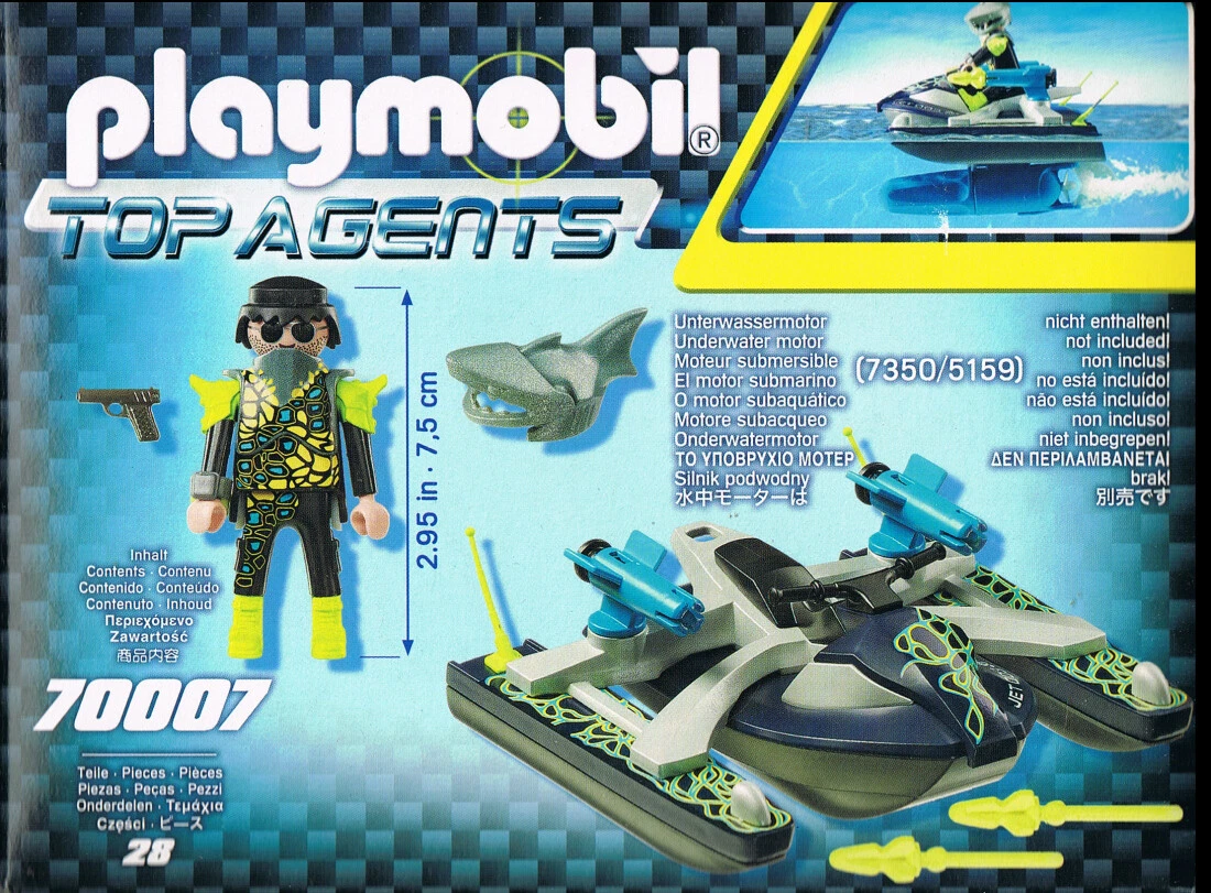 Playmobil 70007 Team S.H.A.R.K. Rocket Rafter Top Agents Bösewicht Neuware