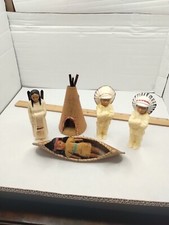Vintage St. Labre Indian School Figures Celluloid Dolls Lot And Others