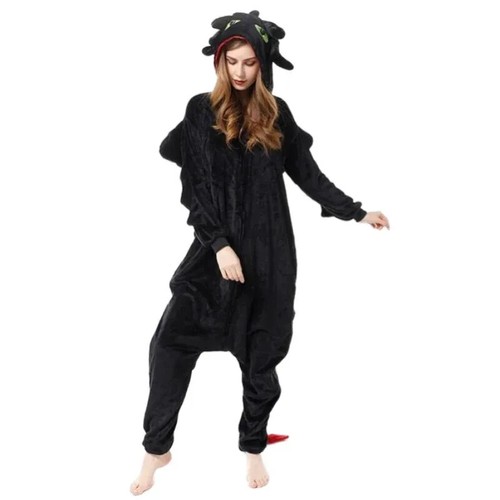 Kids Adults How To Train Your Dragon Toothless Cosplay Pajamas Kigurumi Costumes - Picture 16 of 26