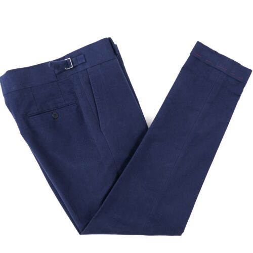 Isaia 'Casalnuovo' Soft Flannel Moleskin Cotton Dress Pants 32 (Eu 48) NWT