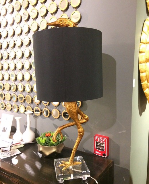 gold ibis table lamp