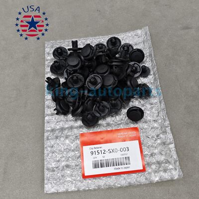 OEM 50x Fender Liner Retainer Fastener Clips 91512-SX0-003 For Honda