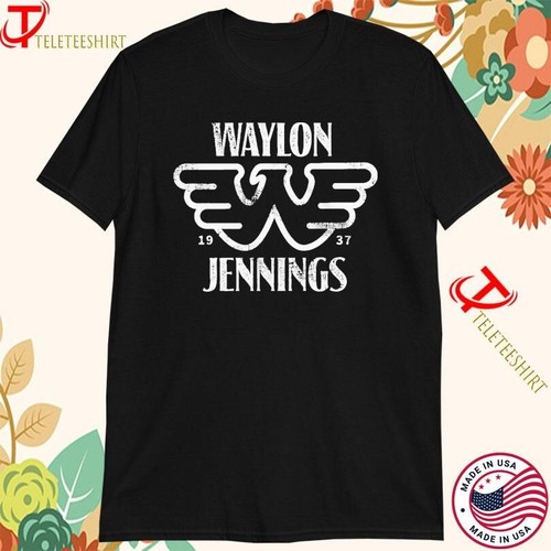 Waylon Jennings Est. 1937 Flying W Symbol T-Shirt Full Sizes S-5XL Multicolor