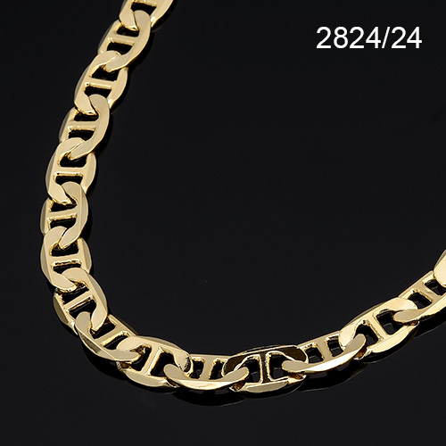Men's 14K Yellow Gold Plated 24 Inches 