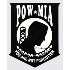 Pow Mia You Are Not Forgotten Outside Application Sticker - Made In The Usa Pow Mia You Are Not Forgotten Outside Application Sticker - Made In The Usa