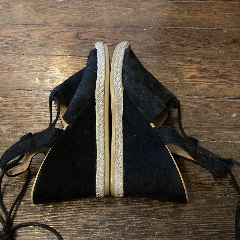 Alpargatas Seychelles What Not Whatnot negras talla 8,5 cuñas de cuero Foto 4 de 4