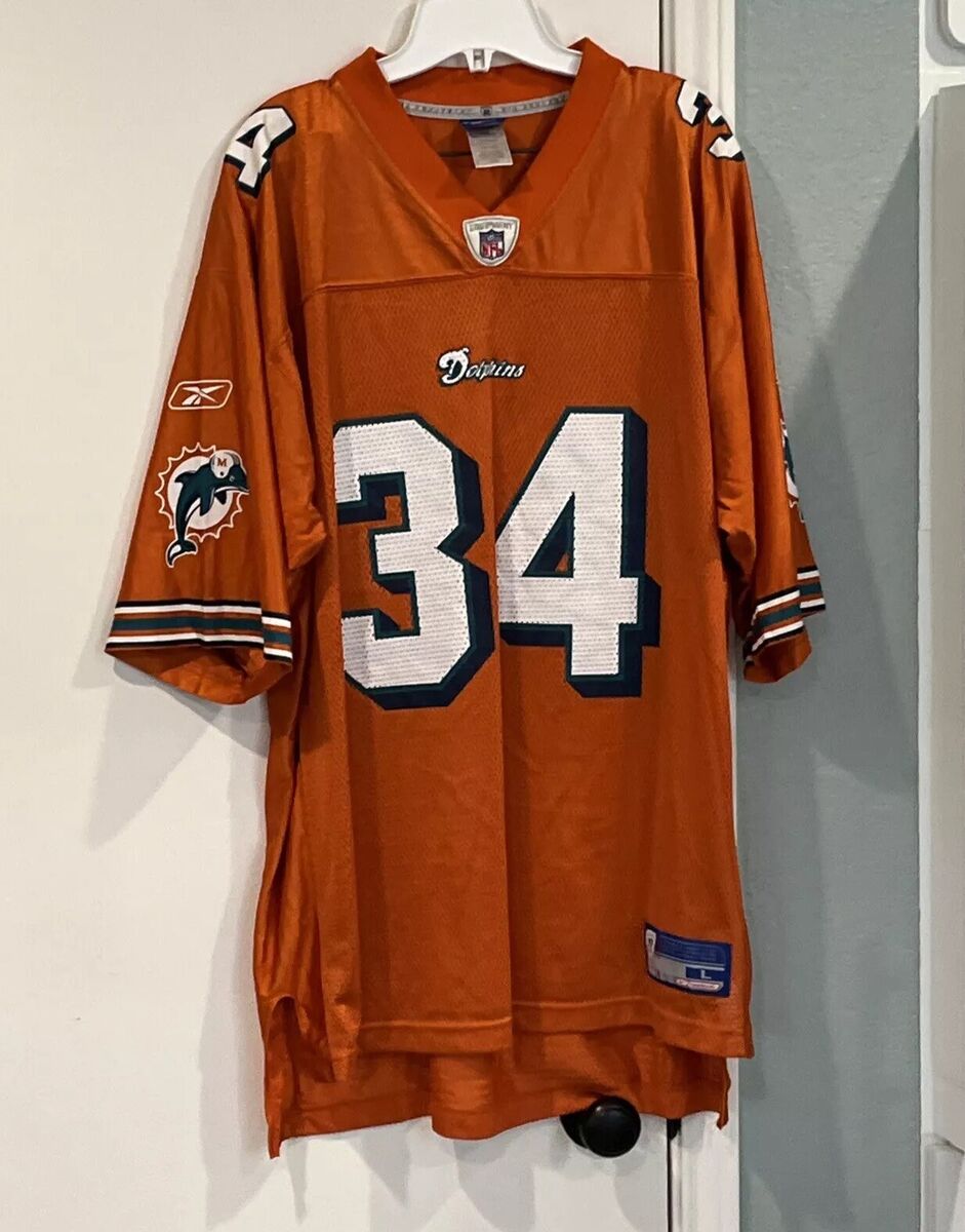 Ricky Williams #34 Miami Dolphins NFL Orange Vintage Reebok Ricky Williams #34 Miami Dolphins NFL Orange Vintage Reebok