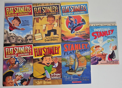 7 Flat Stanley Children Chapter Books Lot by Jeff Brown Worldwide