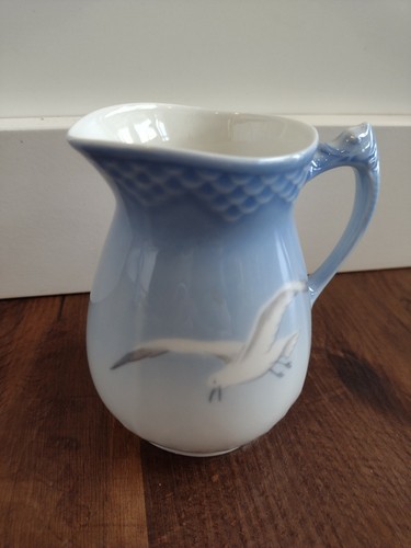 B & G BING & GRONDAHL Denmark Copenhagen Seagull Plate Sugar Bowl Creamer Set - Picture 3 of 12