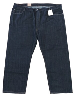 Levi's 559 Relaxed Straight Fit B&T Mens Bottoms Cotton Blue Jeans Sz 52×32 NWT 