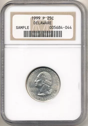 1999-P 25C DELAWARE NGC SAMPLE Slab QUARTER