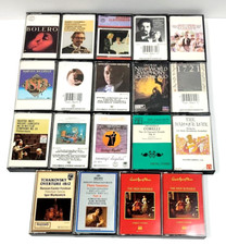 Classical Orchestral Piano Flute Cassettes Lot of 19