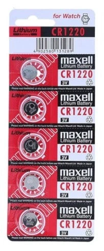 2x Maxell Battery 1220 Card Pack of 5