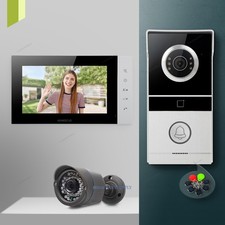 HOMSECUR 7" Video Doorphone Intercom Door Bell Night Vision Monitoring Security