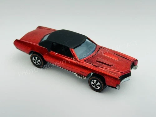 Hot Wheels Redline CUSTOM ELDORADO Red HK Dark Interior Very Nice !!