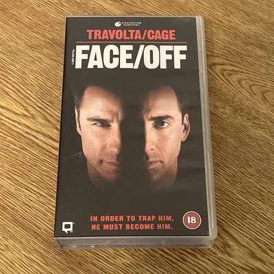 Face/Off - John Travolta - Nicolas Cage - PAL -Cert 18 - VHS Video Tape