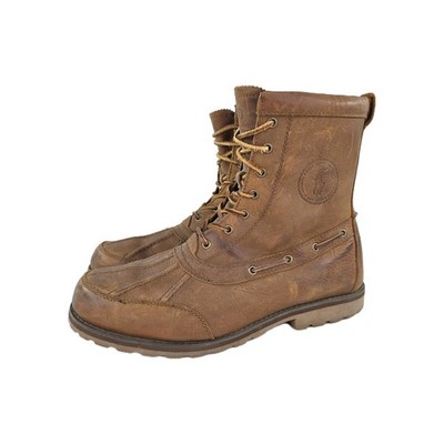 Polo Ralph Lauren Whitsand 11431 Genuine Leather Duck Boots US 11.5 D Brown Boot