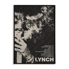 David Lynch Filmography Poster | Retro Cult Film Art Print