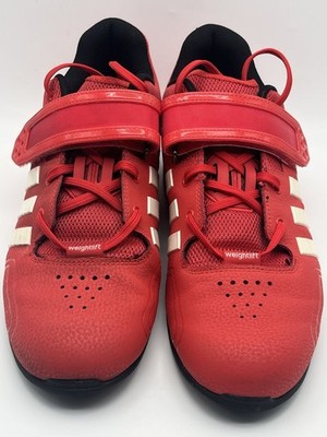2012 Men's Adidas Adipower Weightlifting Shoe Red/White - Size 12