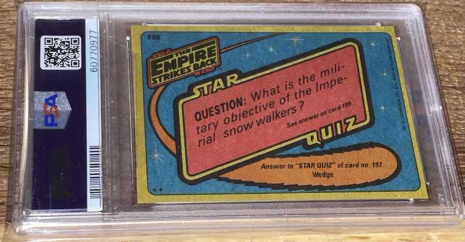 1980 Star Wars Empire Strikes Back ESB Lando Calrissian PSA 8 NM-MINT!!! - Image 2 of 2