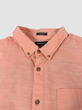 Eddie Bauer Men s 2X Peach Short Sleeve Button Down Shirt Casual Work