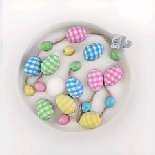 Easter Egg Garland. Rainbow Pastels