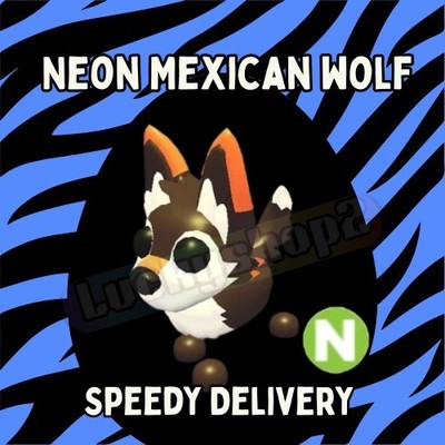Neon Mexican Wolf - Adopt Your Pet From Me Today! Endangered EVENT 
