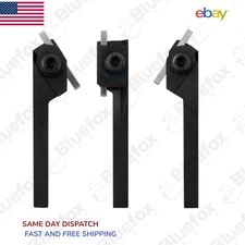 Mini Lathe Parting Cut-off Tool Holder 3 Pcs Set 5/16" Shank With 1/8" HSS Bits